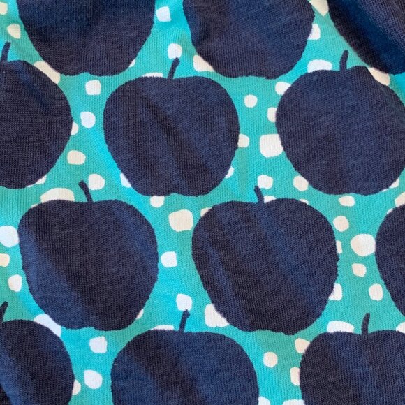 TEA COLLECTION Apple Shirt Dress Girls 2 2T Blue Button Up Apples Toddler Girl - Picture 3 of 4